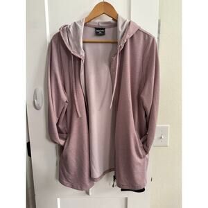 32 Degrees Cool Women’s Full-Zip Hoodie XXL – Mauve Pink Lightweight Jacket